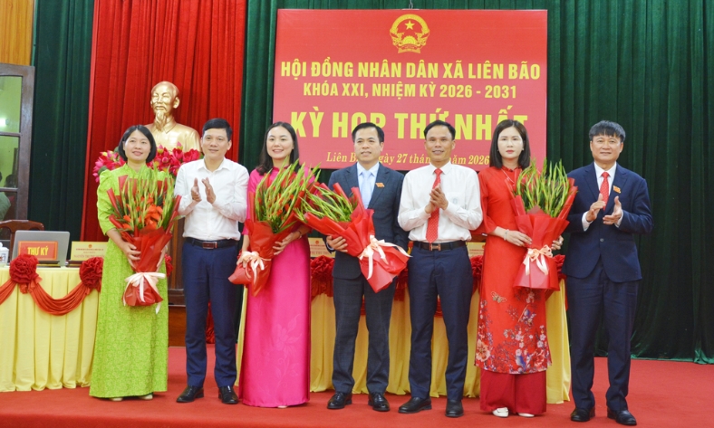  HĐND xã Liên Bão kiện toàn các chức danh chủ chốt nhiệm kỳ 2026-2031